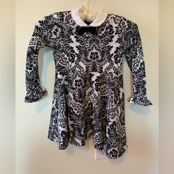 Janie and Jack damask pattern dress size 5 - Picture 1 of 6